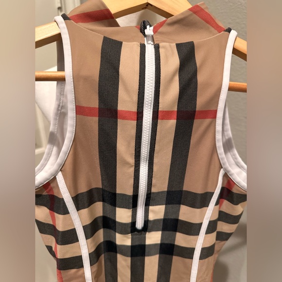 Burberry | Girl’s One Piece Swimwear | Size 14Y | Color Archive Beige IP Check - Picture 3 of 14